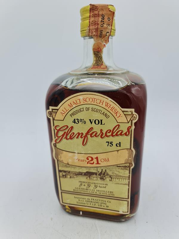 Glenfarclas All Malt Scotch Whisky 21 years old 43% by vol. 75cl 'old release from the 1970s'