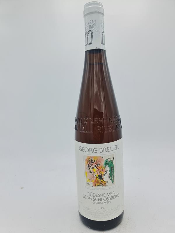 Georg Breuer - Rdesheim Berg Schlossberg Riesling trocken dry Q.b.a. Charta Wein 1988