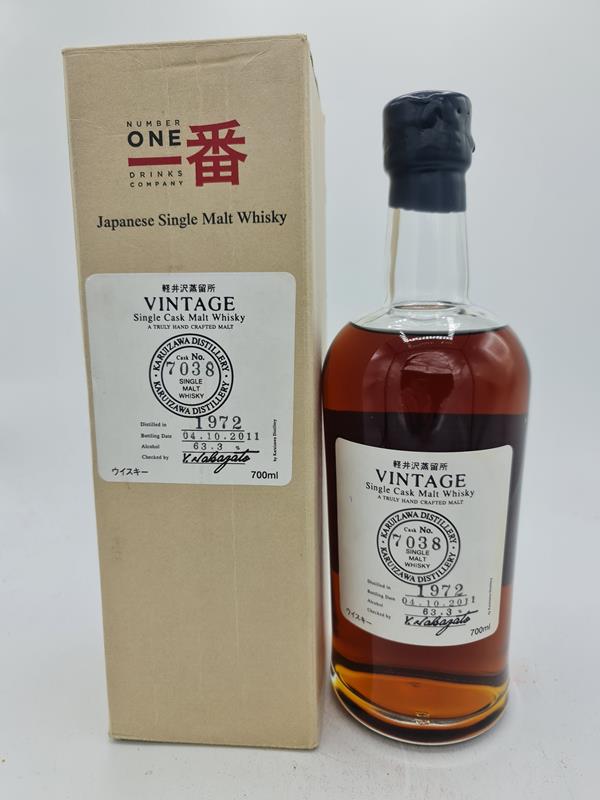 Karuizawa 1972 39 Years Old bottled 2011 63.3% alc by vol Cask 7038 Number One Drinks bt N 523 OWC