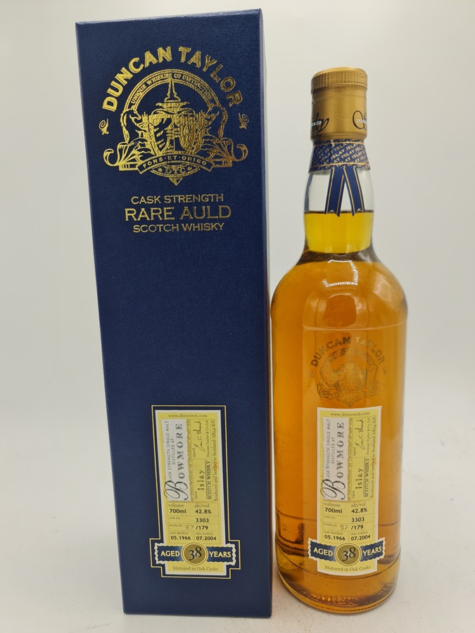 Bowmore 1966 38 Years Old bottled 2004 Islay Single Malt Scotch Whisky Rare Auld Duncan Taylor 42,8% alc by vol OC bt N87 of 179