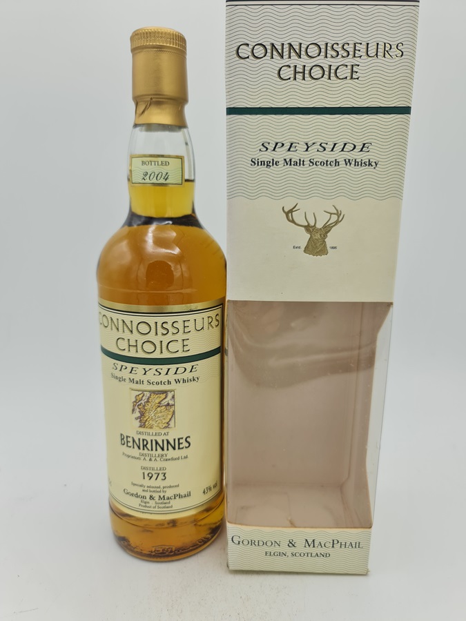 Benrinnes 1973 31 Years Old bottled 2004 Single Malt Scotch Whisky Gordon & MacPhail Connoisseurs Choice 43,0% alc by vol  with OC