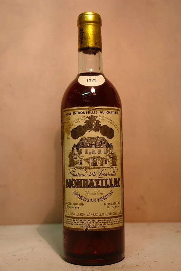 Chteau de la Lonvieille - Monbazillac Grand Cru 'Rserve Du Theulet' 1923
