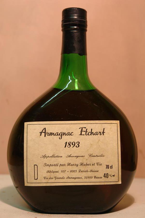 Etchart Vintage 'Selection Etchart' Armagnac 700ml 40% acl. by vol. vintage 1893