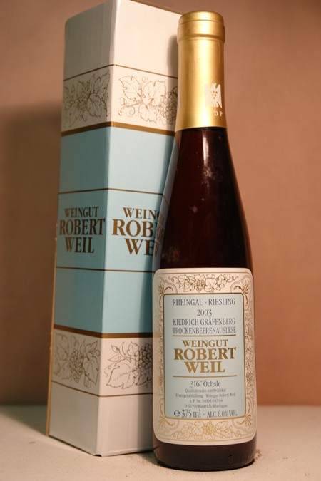 Robert Weil - Kiedricher Gräfenberg Riesling Trockenbeerenauslese Goldkapsel 2003 316° 375ml