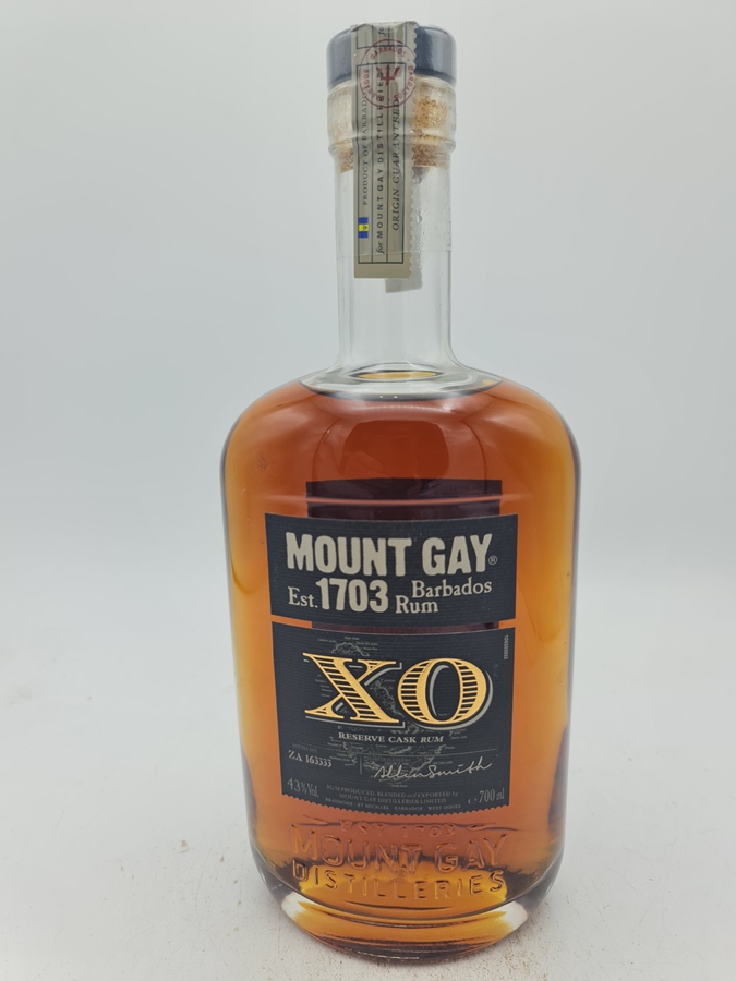 Mount Gay est. 1703 Barbados RUM XO 43% alc by vol 700ml