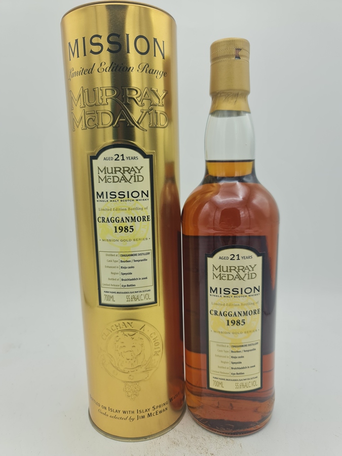 Cragganmore 1985 21 Years Old bottled 2006 Murray McDavid (MM) Mission Gold 55,6% alc by vol. 630 bot. with OC