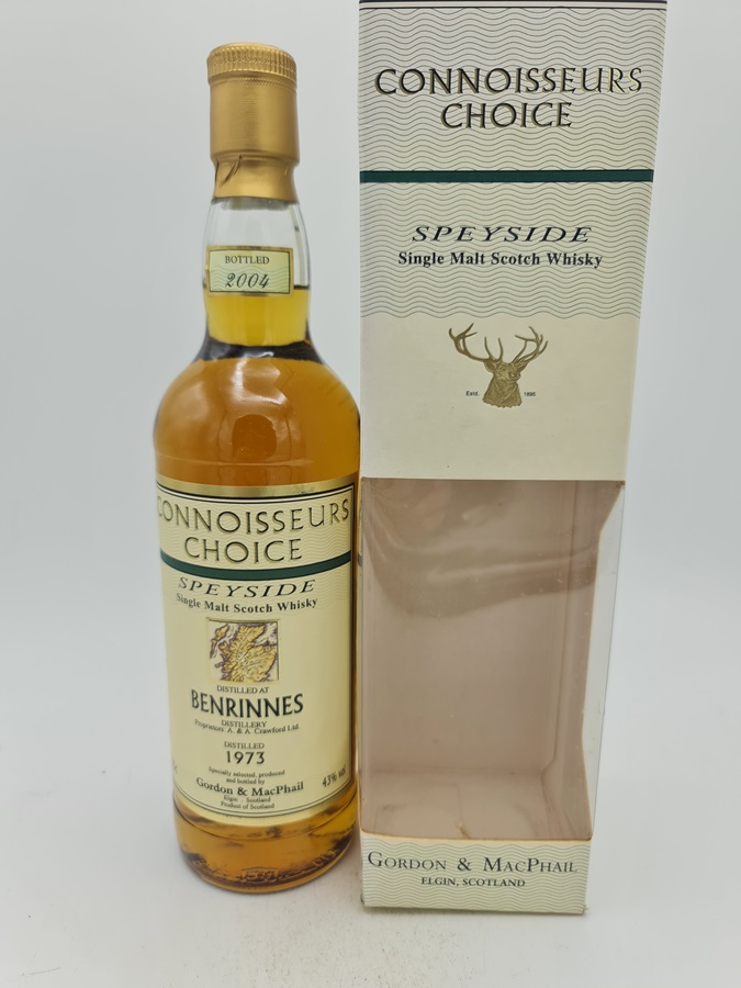 Benrinnes 1973 31 Years Old bottled 2004 Single Malt Scotch Whisky Gordon & MacPhail Connoisseurs Choice 43,0% alc by vol with OC