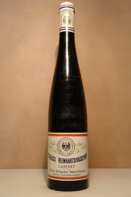 Schloss Reinhartshausen - Erbacher Markobrunn Riesling Trockenbeerenauslese cabinet 1911