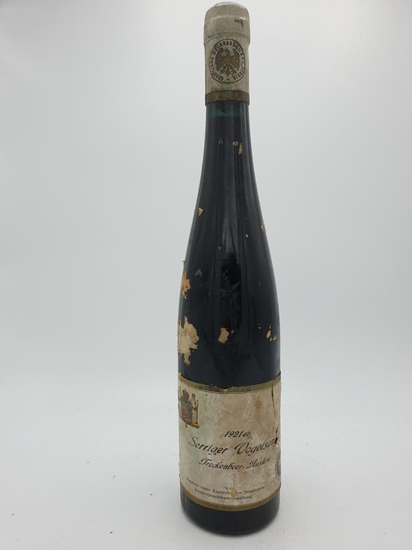 Staatliche Weinbaudomäne Serrig - Serriger Vogelsang Riesling Trockenbeerenauslese 1921