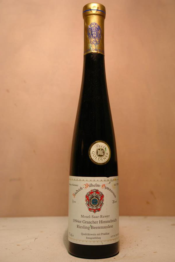 Friedrich Wilhelm Gymnasium Trier - Graacher Himmelreich Riesling Beerenauslese Goldkapsel 1994 375ml