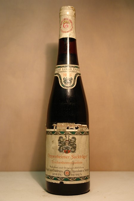Louis Guntrum - Oppenheimer Sackträger Trockenbeerenauslese 'deutsches Weinsiegel' 1945
