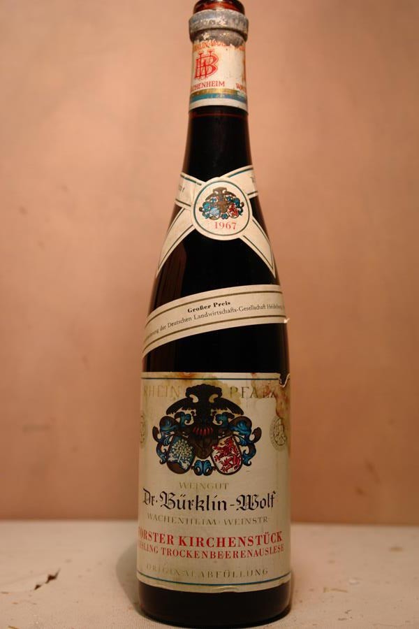 Dr. Bürklin Wolf - Forster Kirchenstück Riesling Trockenbeerenauslese 1967 Dr. Bürklin Wolf - Forster Kirchenstück Riesling Trockenbeerenauslese 1967