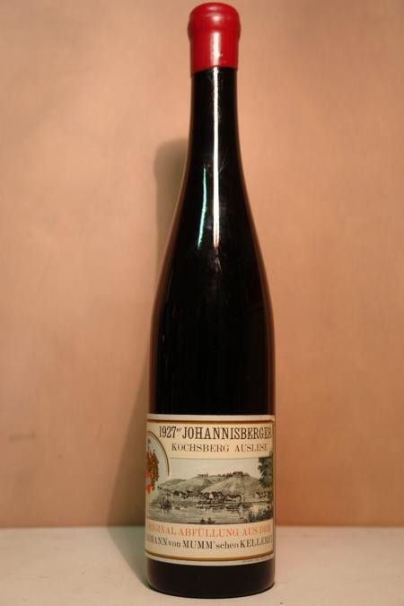 Mumm´sche Weinbaudomane - Johannisberger Kochsberg Riesling Auslese 1927