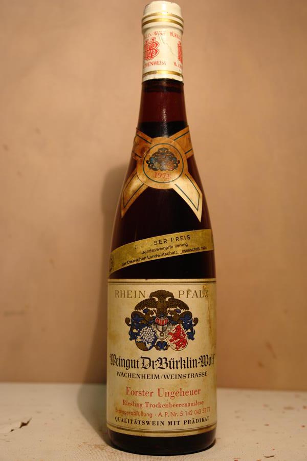 Dr. Bürklin Wolf - Forster Ungeheuer Riesling Trockenbeerenauslese 1971