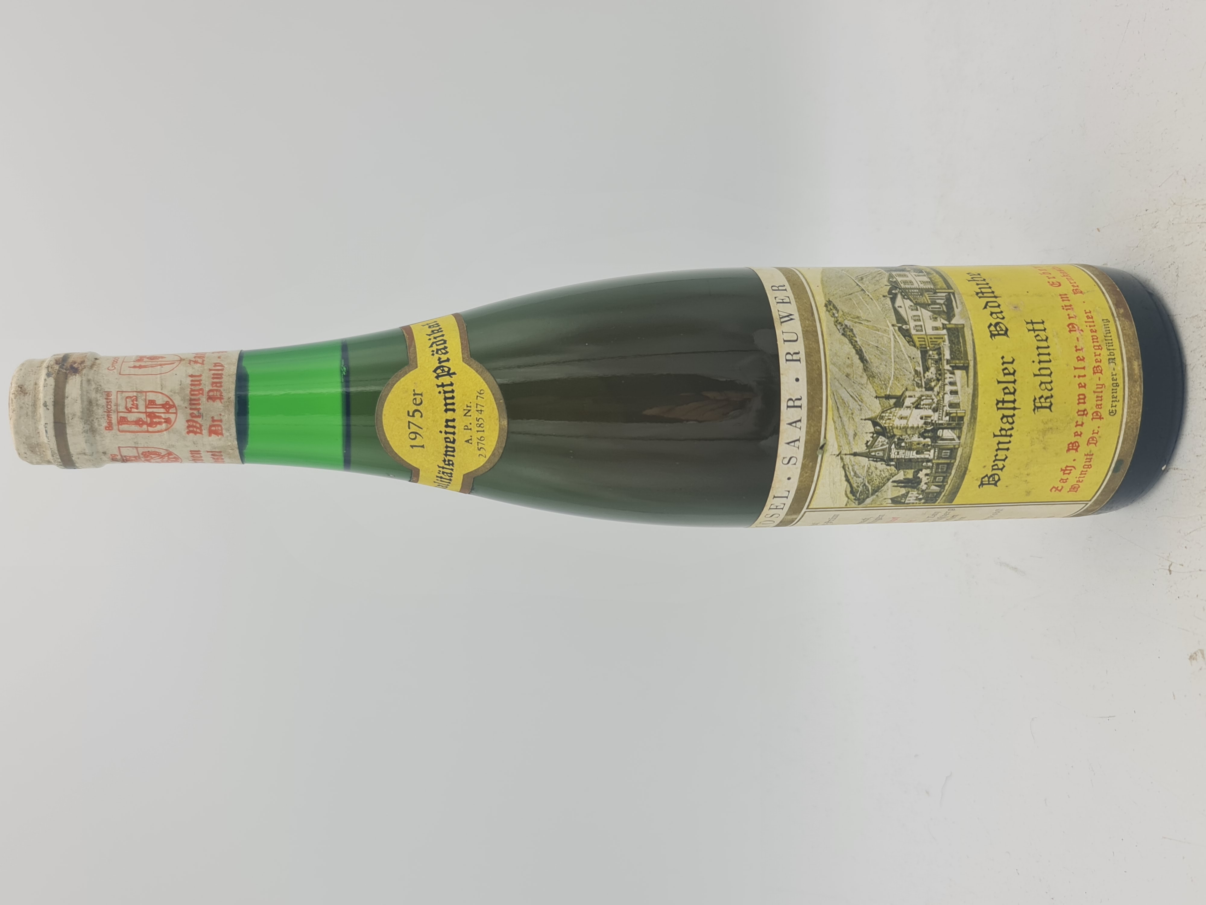 Dr. Pauly Bergweiler - Bernkasteler Badstube Riesling kabinett 1975