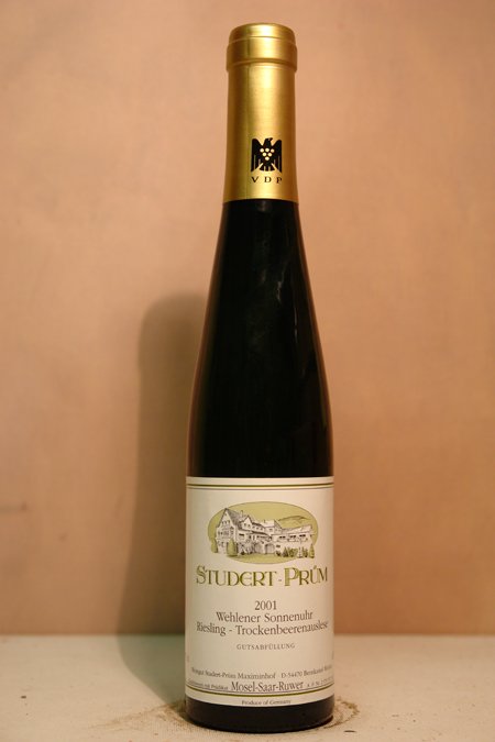 Studert-Prüm Maximinhof - Wehlener Sonnenuhr Riesling Trockenbeerenauslese Goldkapsel 2001 375ml