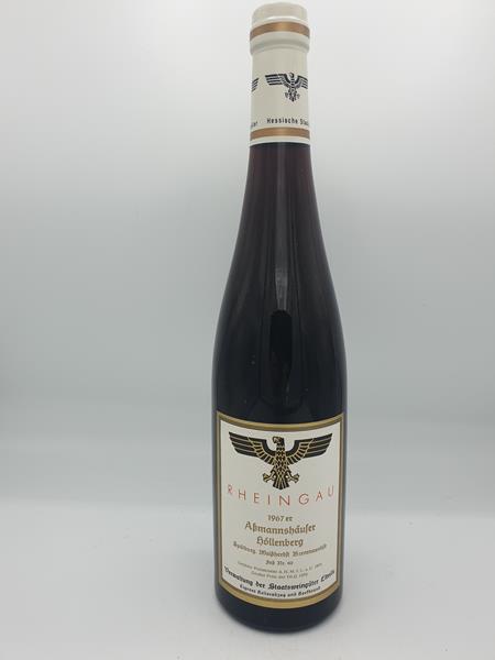 Hessische Staatsweingüter Kloster Eberbach - Assmannshäuser Höllenberg Spätburgunder Weissherbst Beerenauslese Fass N°40 1967