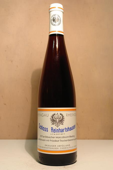 Schloss Reinhartshausen - Erbacher Markobrunn Riesling Trockenbeerenauslese 1971 'ex estate treasure chamber 2018'