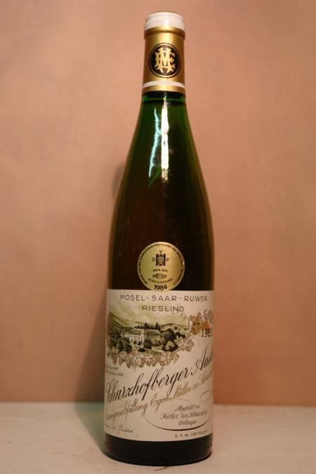 Egon Müller zu Scharzhof - Scharzhofberger Riesling Auslese Goldkapsel Versteigerungswein 1983