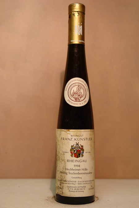 Franz Künstler - Hochheimer Hölle Riesling Trockenbeerenauslese GOLDKAPSEL Versteigerungswein 1994 375ml