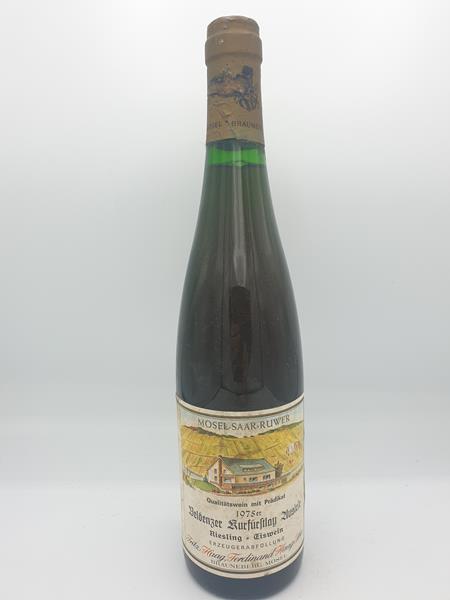 Fritz Haag - Veldenzer Kurfürstlay Riesling Eiswein Auslese Goldkapsel 1975