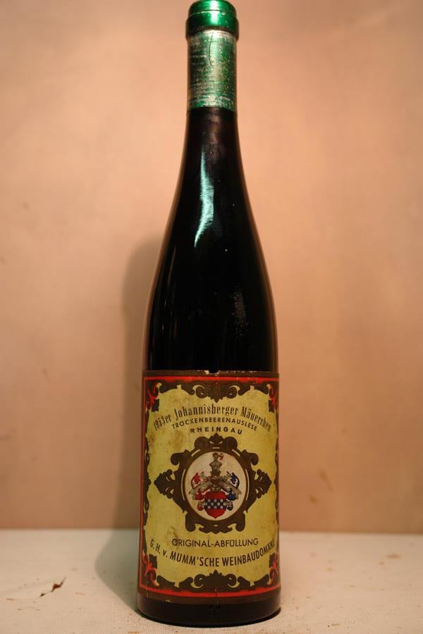 Mumm´sche Weinbaudomane - Johannisberger Mäuerchen Riesling Trockenbeerenauslese 1953