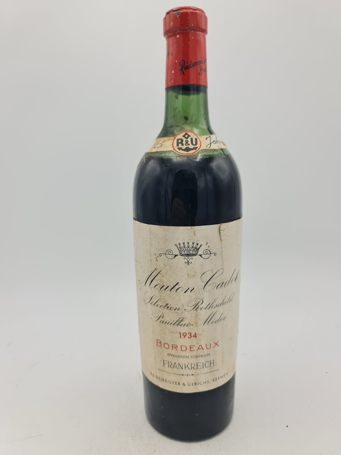Château Mouton Cadet Baron Philippe de Rothschild 1934 'Reidemeister&Ulrichs'