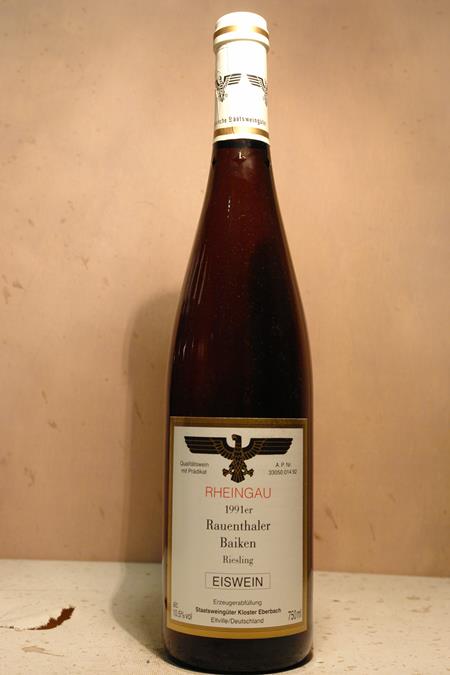 Hessische Staatsweingüter Kloster Eberbach - Rauenthaler Baiken Riesling Eiswein 1991