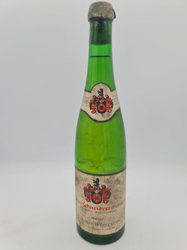 Weingut Heinrich Jos. Schneider Wachstum Zender- Ürziger Würzgarten Riesling naturrein 1966