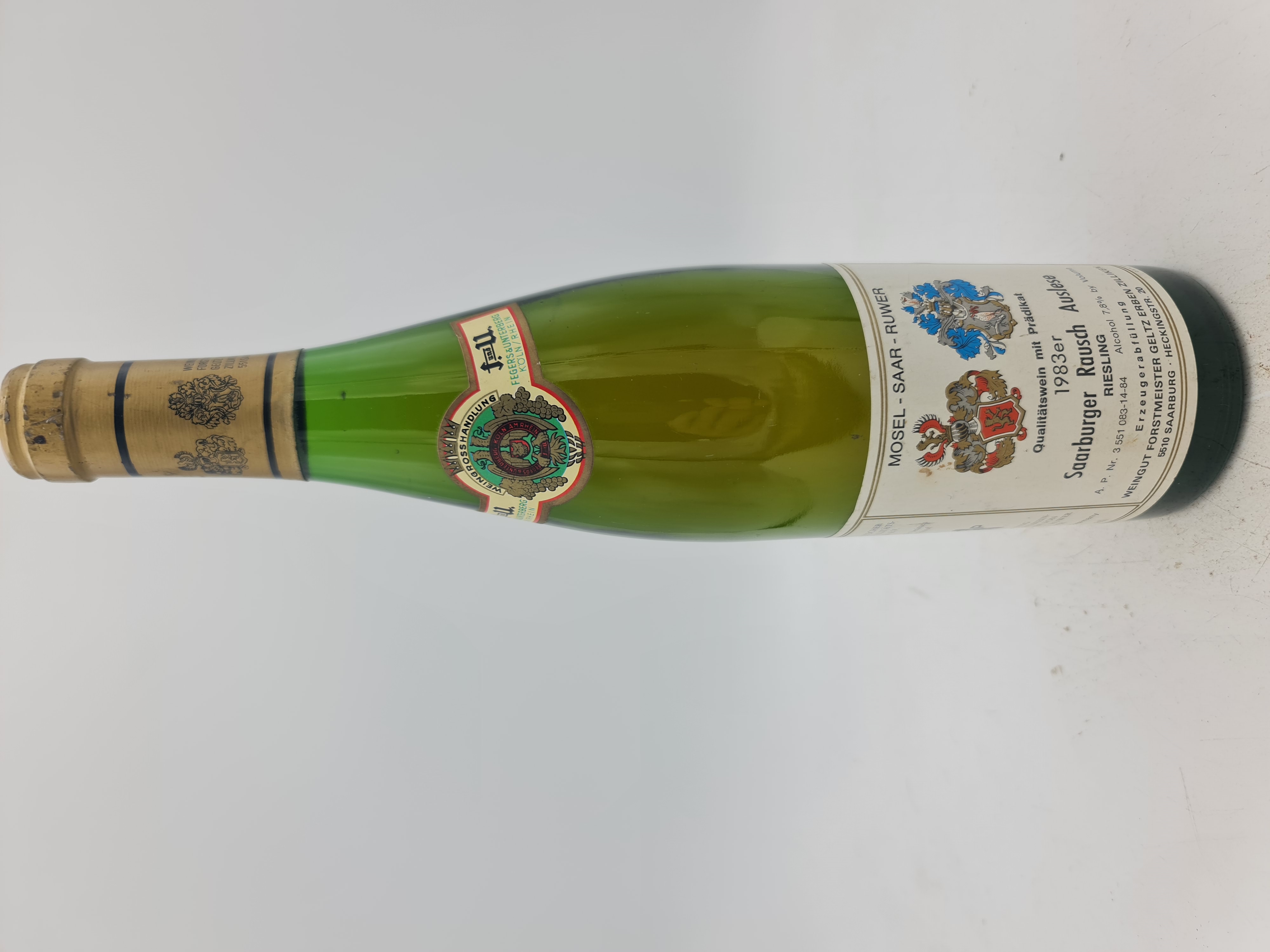 Forstmeister Geltz-Zilliken - Saarburger Rausch Riesling Auslese Goldkapsel 1983