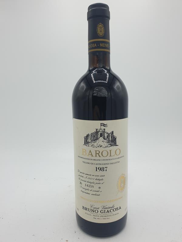 Bruno Giacosa - Barolo Villero Di Castiglione Falleto 1987