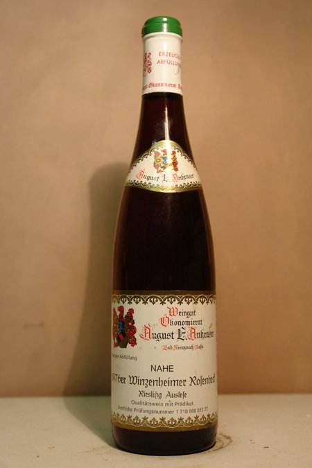Weingut August Anheuser - Winzenheimer Rosenheck Riesling Auslese 1976