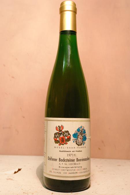 Forstmeister Geltz-Zilliken - Ockfener Bockstein Riesling Beerenauslese Goldkapsel 1971