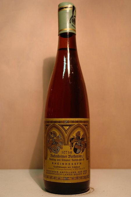 Gunderloch - Nackenheimer Rothenberg Riesling und Silvaner Beerenauslese 1971