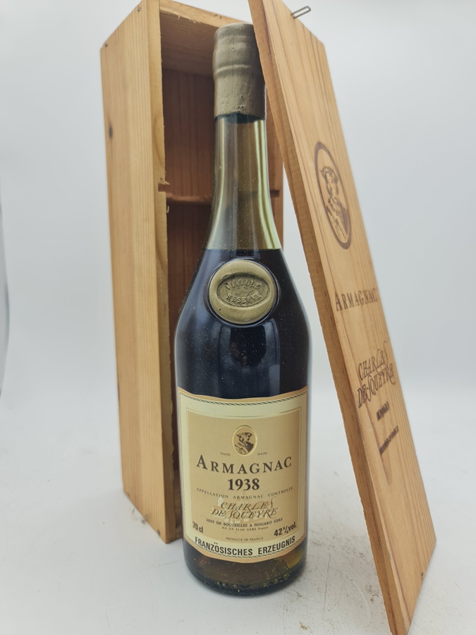 Charles De Squeyre - Armagnac 1938 40% alc. by vol. 70cl with wooden box