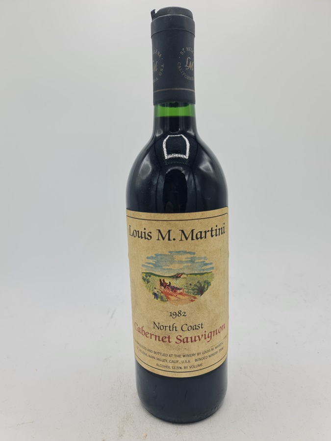 Louis M. Martini Napa Valley Cabernet Sauvignon North Coast USA 1982
