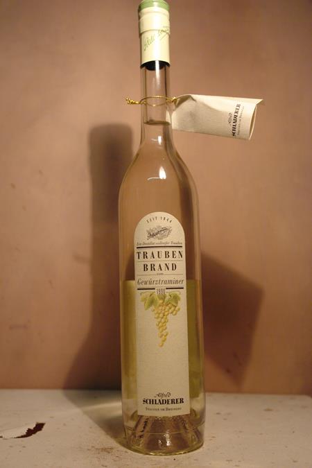 Schladerer - Trauben Brand vom Gewürztraminer limitierte exklusive Jahrgangsfüllung 1990 42% vol. 0,5L