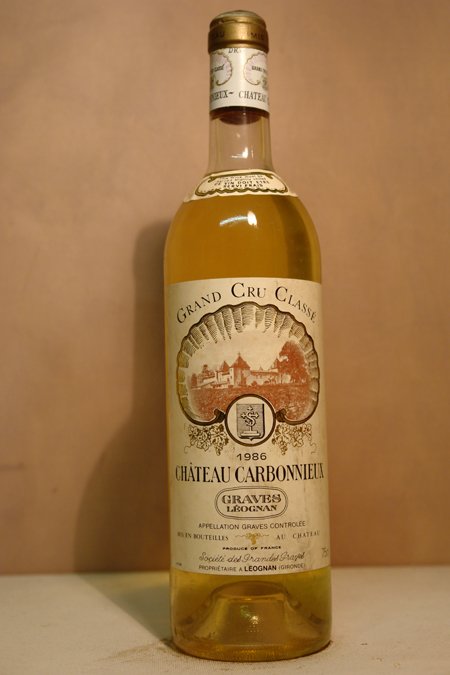 Château Carbonnieux blanc Graves Cru Classé 1986