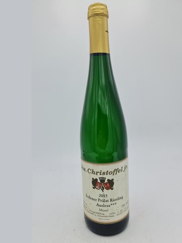 Jos. Christoffel Jr. (Christoffel-Prüm) - Erdener Prälat Riesling Auslese *** (3 STARS) Goldkapsel 2015