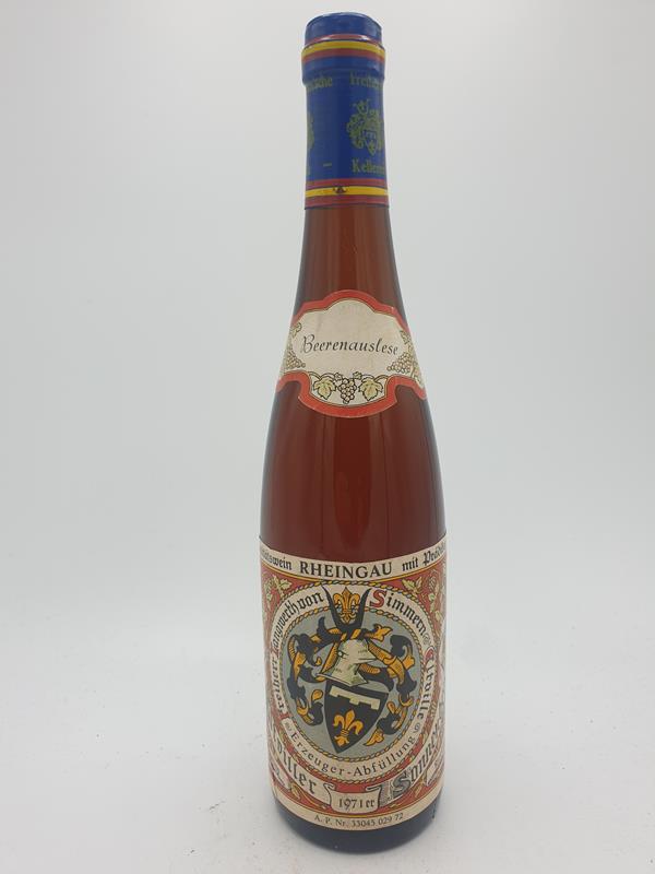 Freiherr Langwerth von Simmern - Eltviller Sonnenberg Riesling Beerenauslese 1971