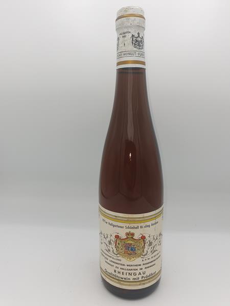 Fürstlich Löwenstein-Wertheim Rosenberg´sches Weingut - Hallgartener Schönhell Riesling Auslese 1971