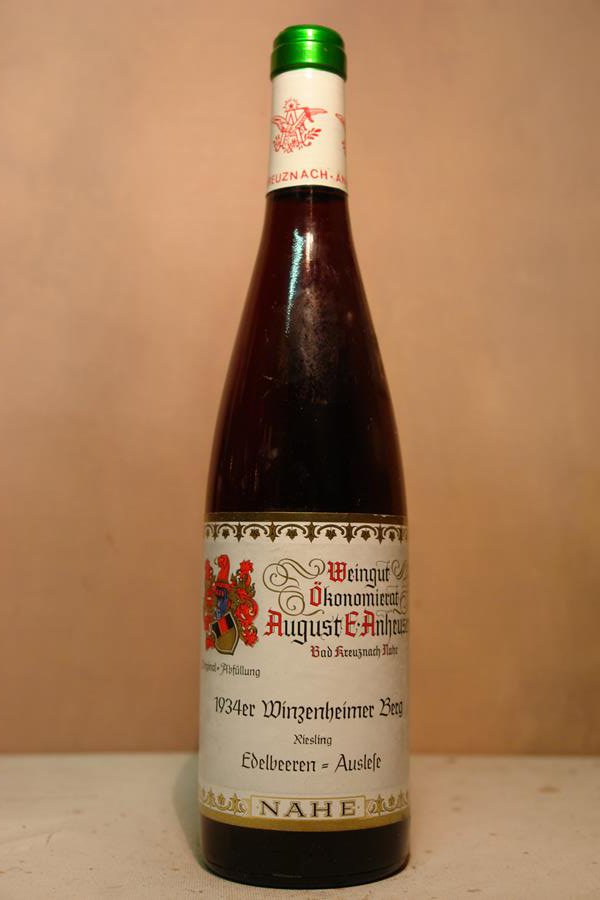 Weingut August Anheuser - Winzenheimer Berg Riesling Edelbeerenauslese 1934