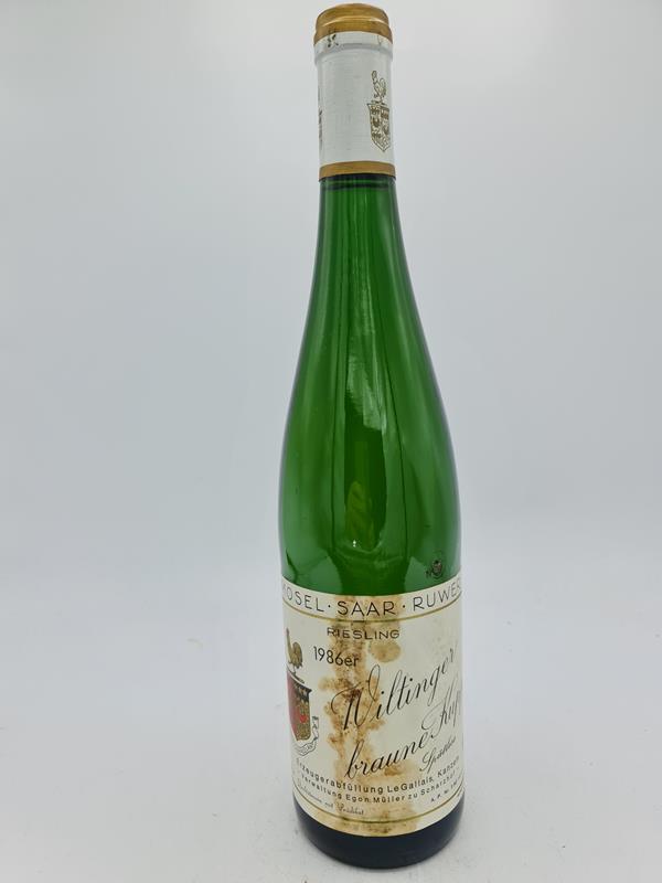 Le Gallais 'Egon Müller zu Scharzhof ' - Wiltinger braune Kupp Riesling Spätlese 1986