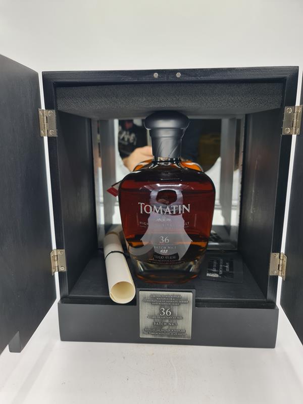 Tomatin 1977 36 YEARS OLD Batch 1 Single Highland Malt Whisky bottled 2015 46% alc. 70cl bt N° 488 of 798
