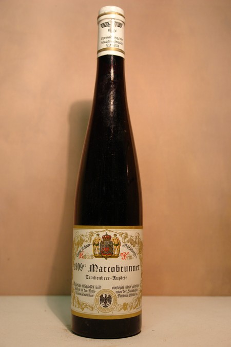 Königlich Preuss. Domänenkellerei - Marcobrunner Riesling Trockenbeerenauslese Cabinet 1909