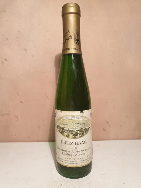Fritz Haag - Brauneberger Juffer-Sonnenuhr Riesling Auslese Lange Goldkapsel 1988 375ml