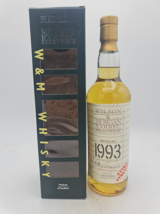 Bowmore 1993 bottled 2004 Wilson & Morgan (WM) Barrel Selection Extra Strength 50,0% alc by vol 700ml with OC