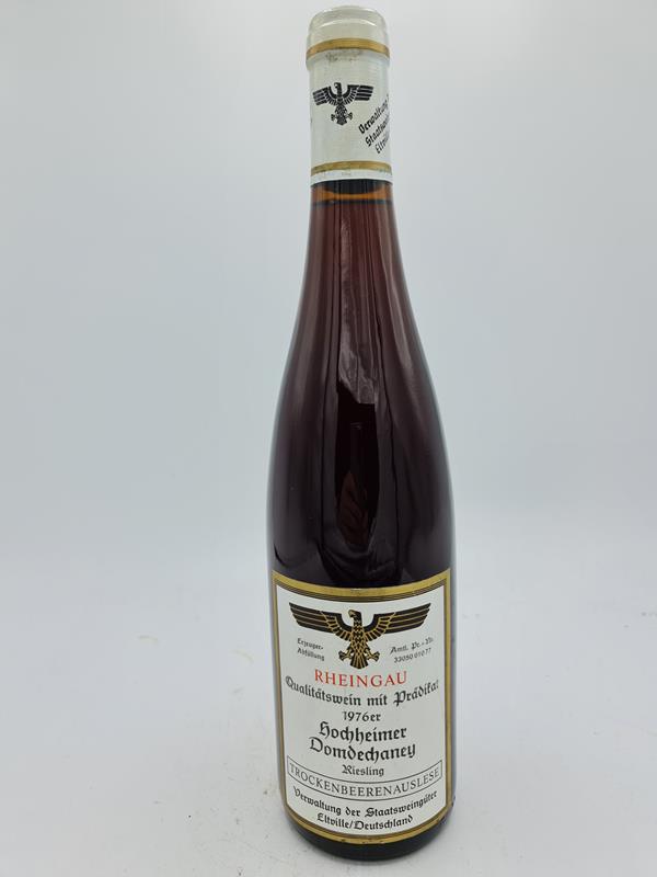 Hessische Staatsweingüter Kloster Eberbach - Hochheimer Domdechaney Riesling Trockenbeerenauslese 1976