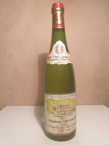 Willi Haag - Brauneberger Juffer-Sonnenuhr Riesling Auslese Goldkapsel 1971