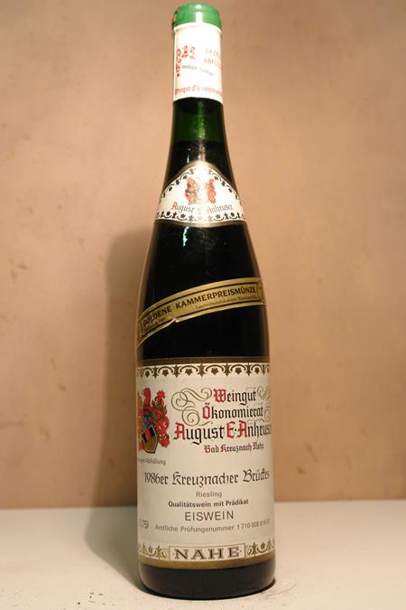 Weingut August Anheuser - Kreuznacher Brückes Riesling Eiswein 1986